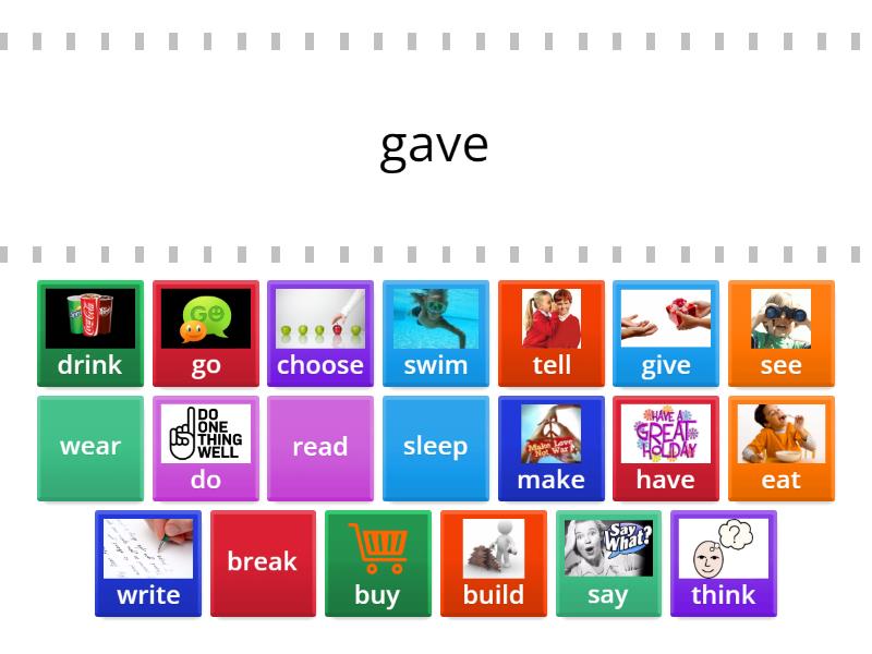 Past Simple Irregular Verbs - Find the match