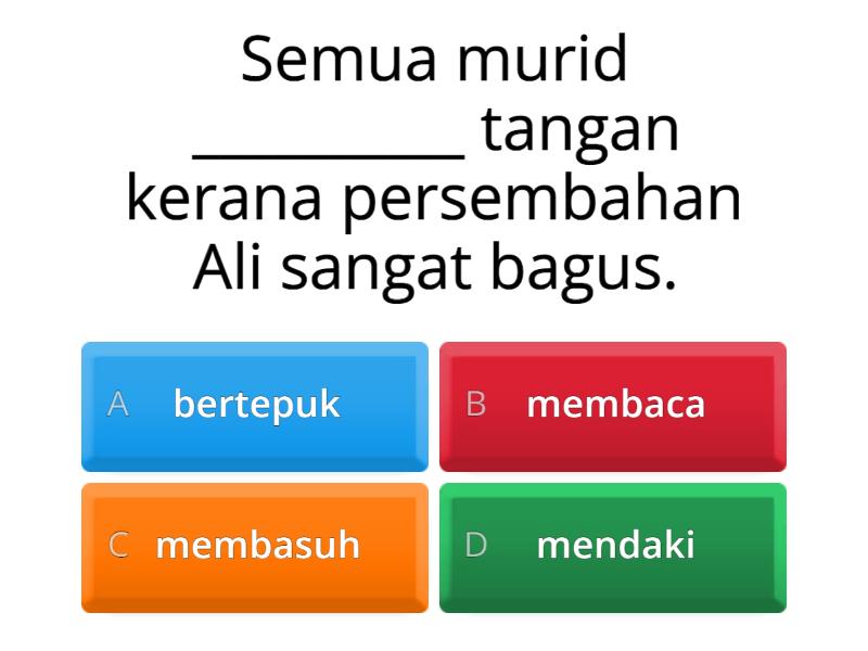 Bahasa Melayu Tahun 3 (Kata Kerja) - Quiz