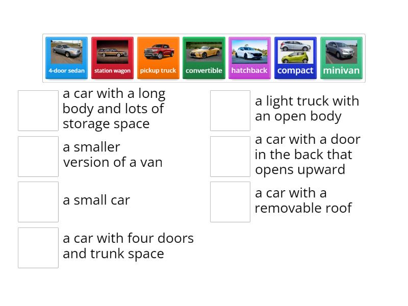 ESP1901_UNIT 2_LESSON 1_TYPES OF CARS and THEIR DEFINITIONS - Une las ...