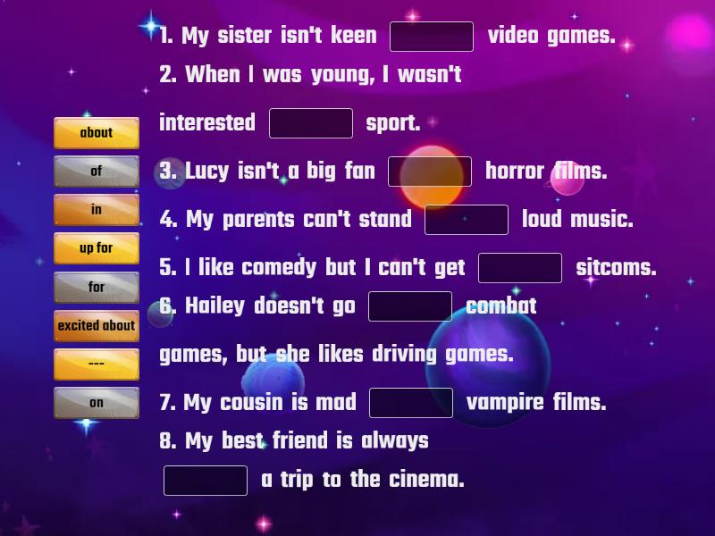 Likes & Dislikes (Oxford Solutions Pre-Intermediate) - Complete the ...