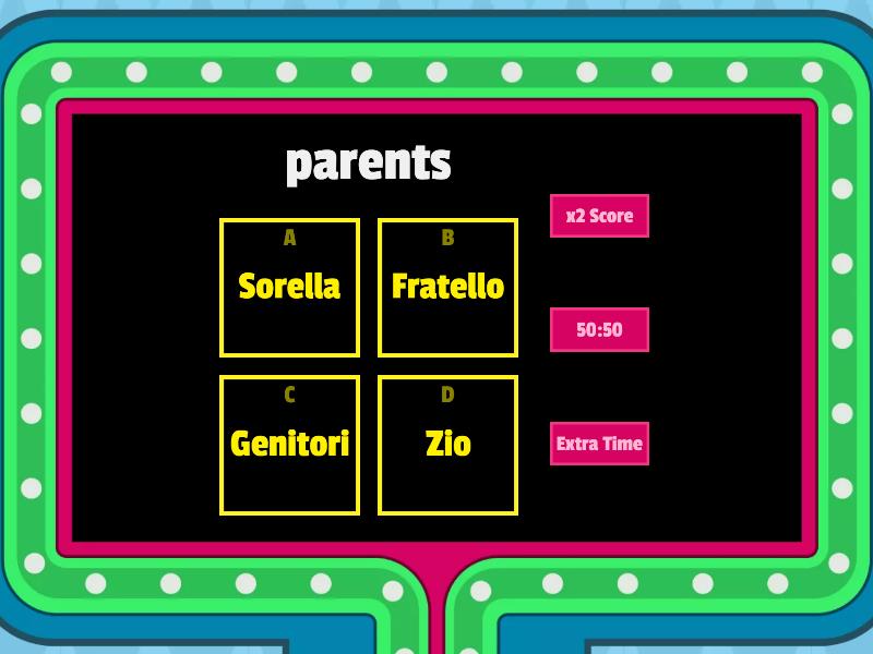 A1 - Italian - Family - - Gameshow quiz