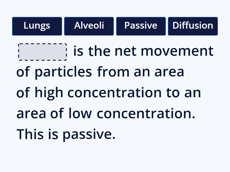 Diffusion Definition - Complete the sentence