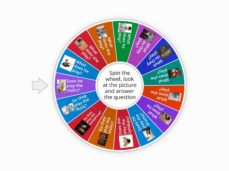 Present Simple Questions - Spin the wheel