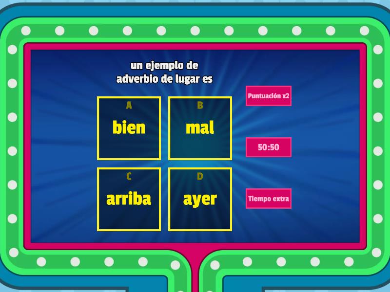 juegos adverbios - Kuis gameshow