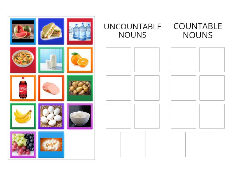 Countable - Uncountable - Group sort
