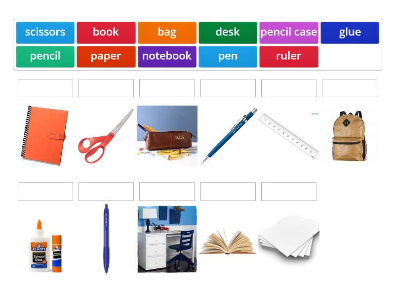 Classroom objects - Match up