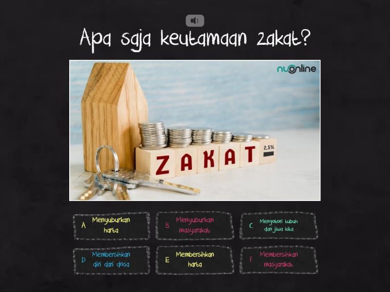 KEUTAMAAN ZAKAT - Quiz