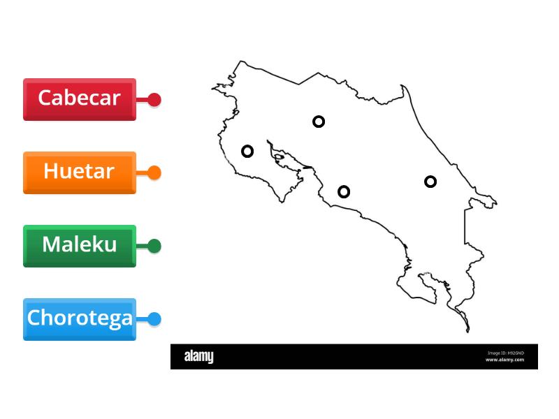 4 Territorios Indigenas de Costa Rica - مخطط المربعات