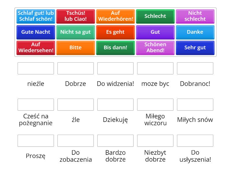 Pozegnania po niemiecku - Match up