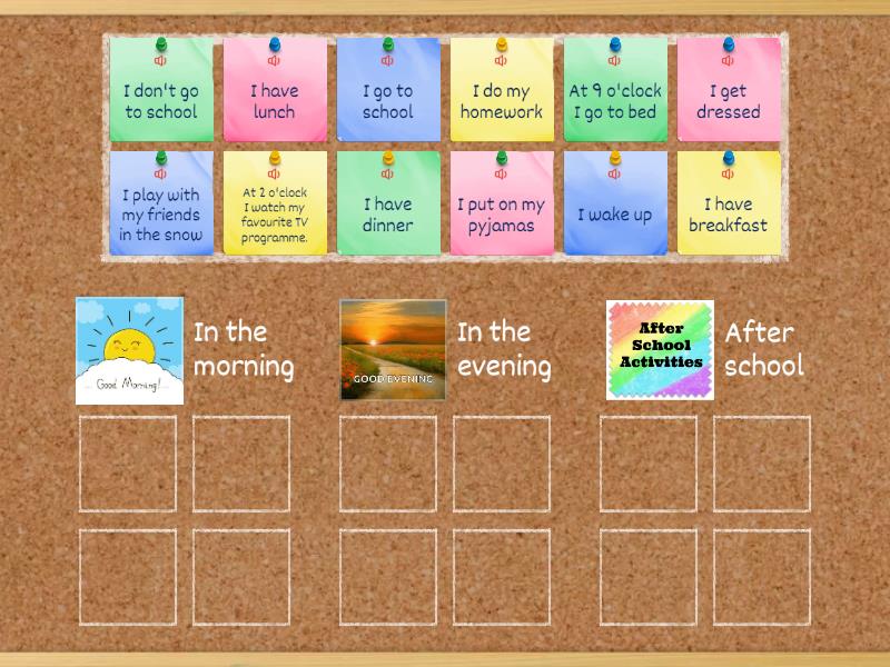 MY DAILY ROUTINE_CLASS 4 - Group sort