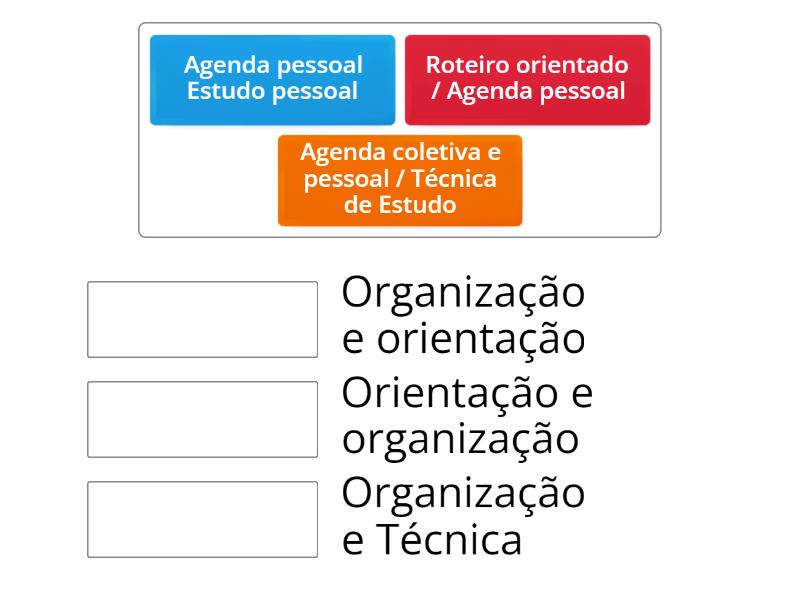 Qual O MOMENTO De Estudo Orientado Respectivo A Cada Atividade? - Match Up