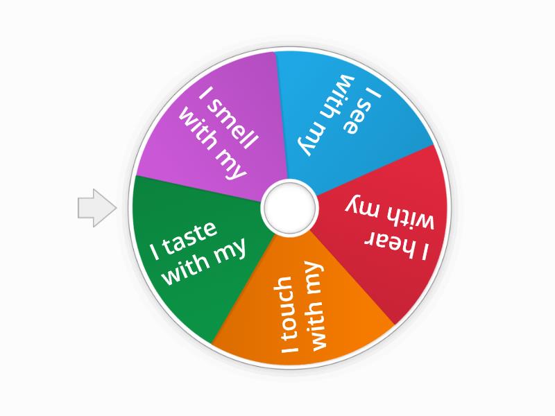 The five senses - Spin the wheel