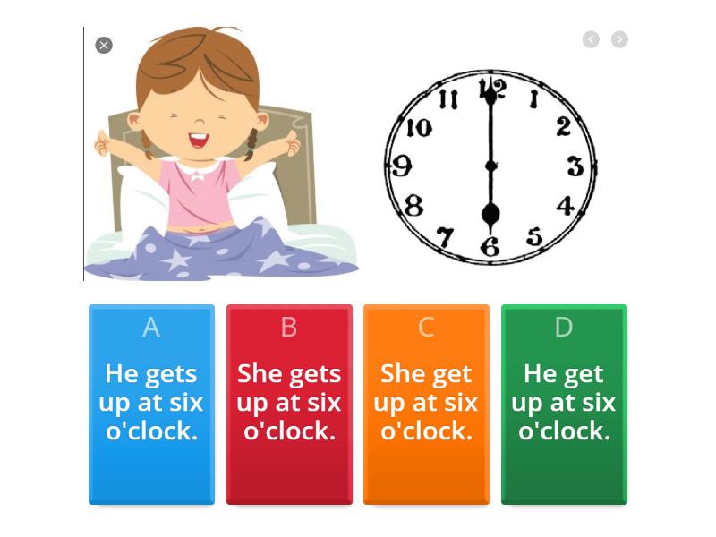 Present simple (affirmative and negative - He and She) - Quiz