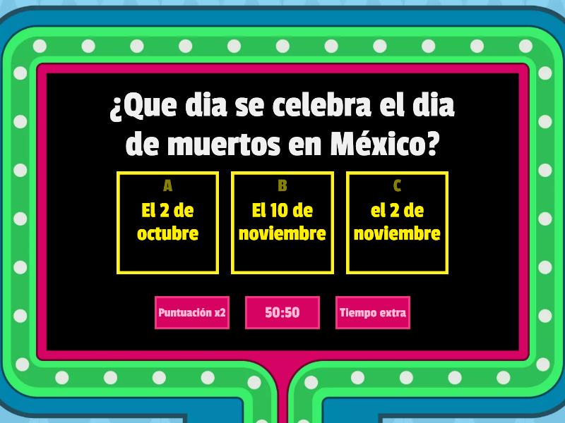 Dia De Muertos - Gameshow Quiz