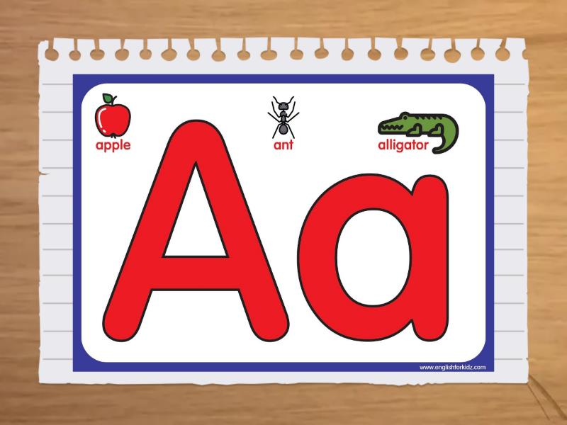 Alphabet - Flash cards