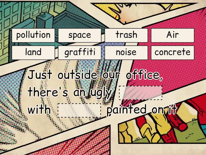6.1 Advanced vocabulary, urban problems - Complete the sentence