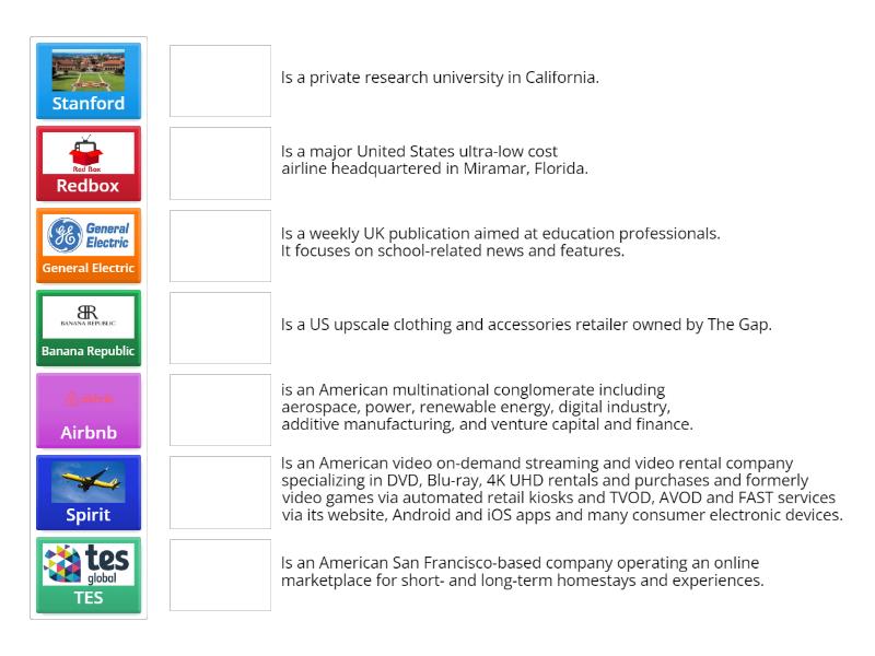 Upper-Intermediate A - 1A (Leaning about Logos) - Match up