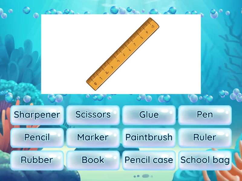 School objects - Find the match