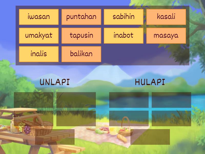 PANLAPI (UNLAPI AT HULAPI) - Group sort