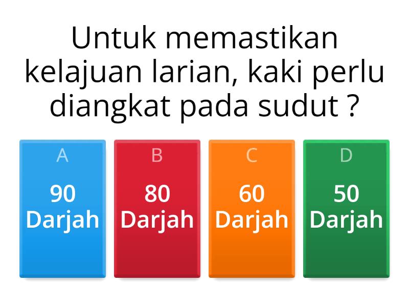 Pengetahuan dalam Asas Berlari - Quiz