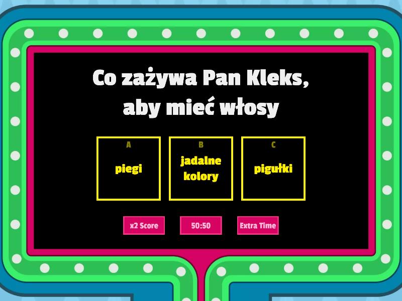 ,,Akademia Pana Kleksa"-test - Gameshow Quiz