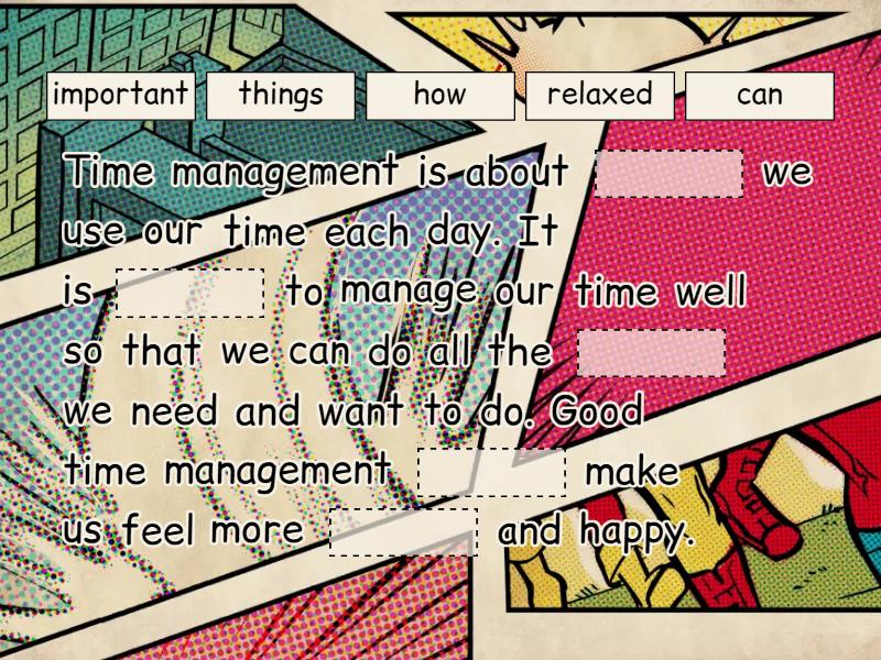 Time Management - Complete the sentence
