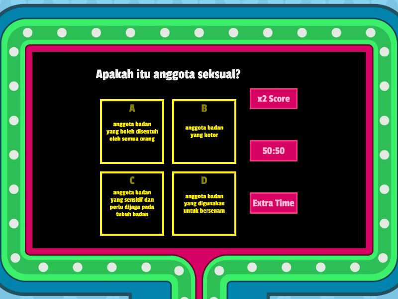 KUIZ PENDIDIKAN KESIHATAN TAHUN 3 (KENALI DIRI) - Gameshow Quiz