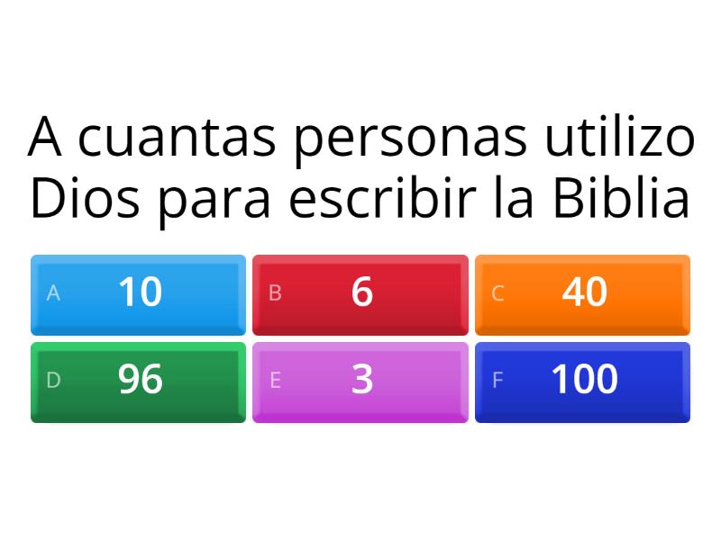 LA BIBLIA - Quiz