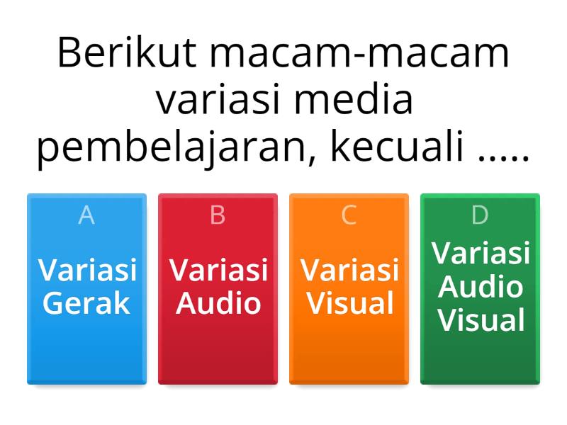 Variasi Media Pembelajaran - Cuestionario