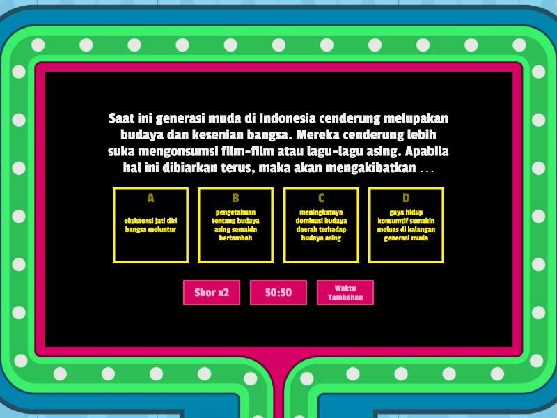 BELLA NAIL PERUBAHAN SOSIAL KELAS 9 - Gameshow Quiz