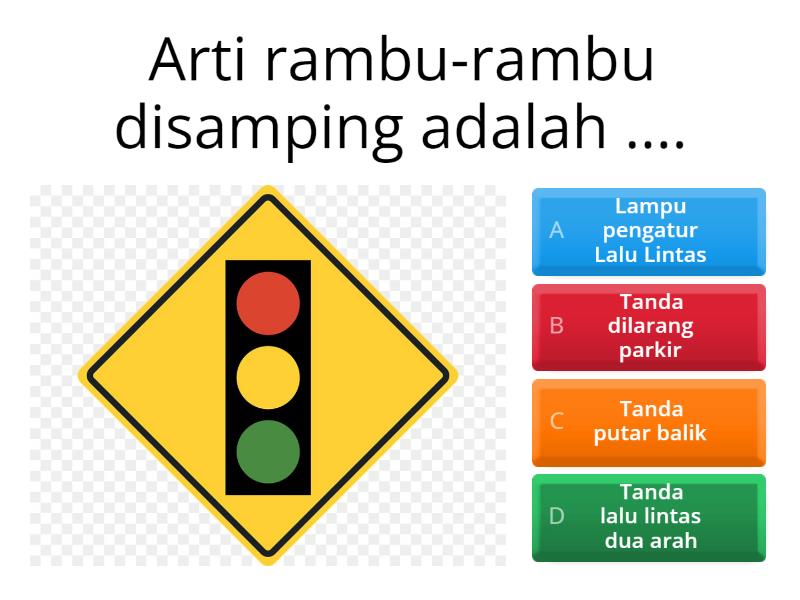 Rambu-Rambu Lalu Lintas - Quiz