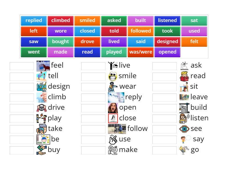Past Simple Verbs - Match up