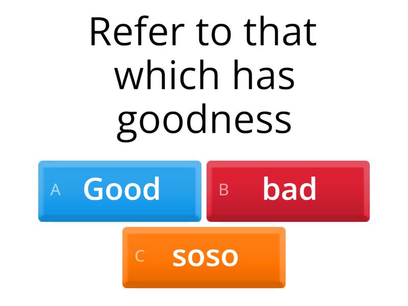 Definition vocabulary - Quiz