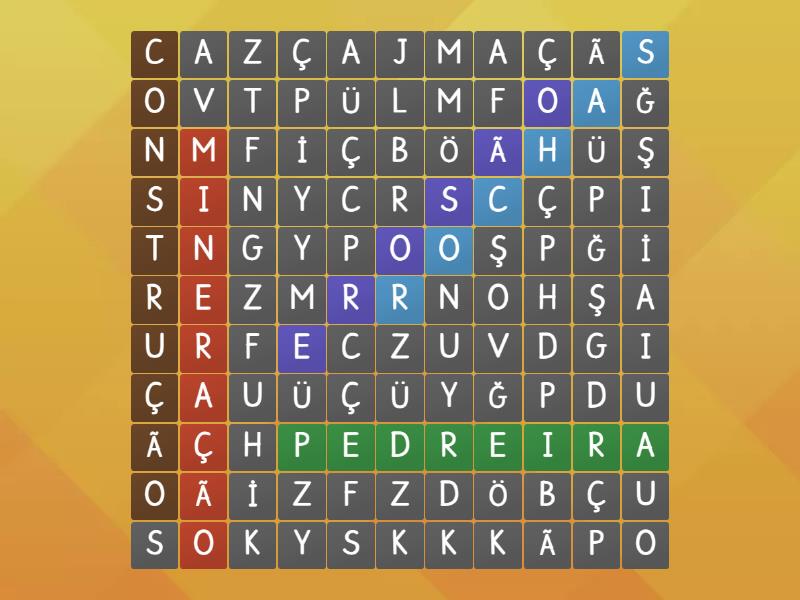 Ciclo da pedra - Wordsearch