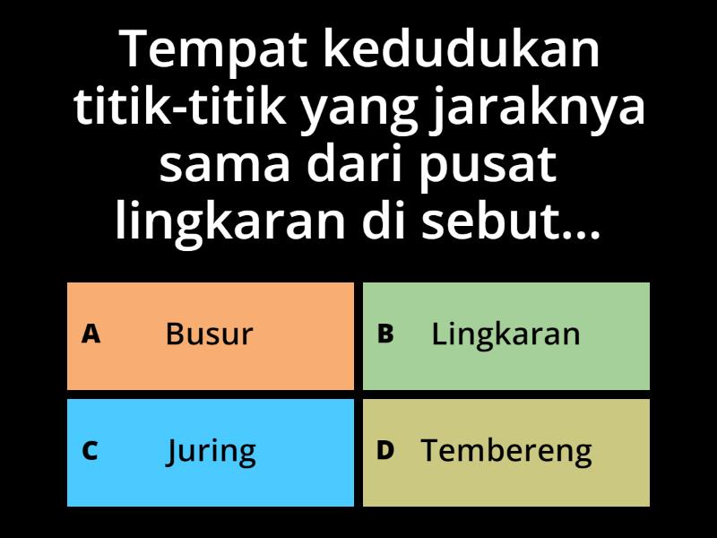 Kelas Matematika Materi Lingkaran - Quiz