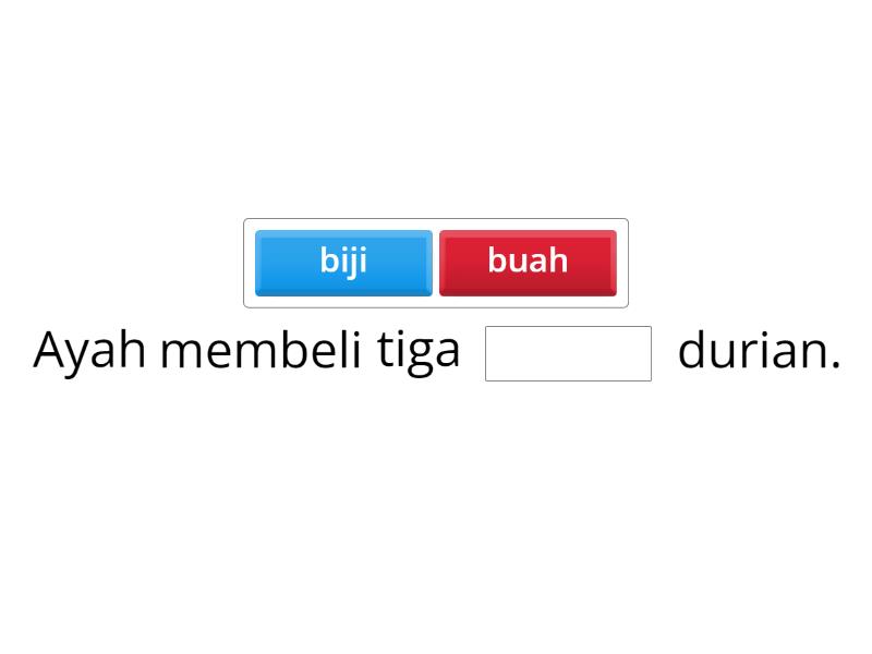 Isi Tempat Kosong Dengan Penjodoh Bilangan Yang Betul Missing Word