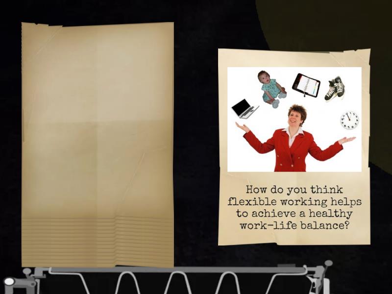 Work-life balance questions - Speaking cards