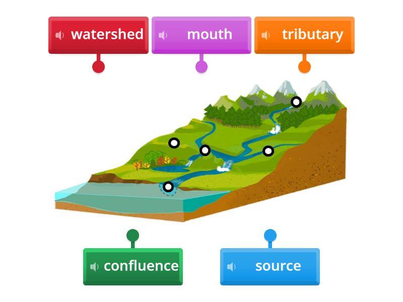 Parts of river - Labelled diagram