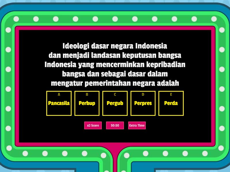 Pendidikan Pancasila - Gameshow Quiz