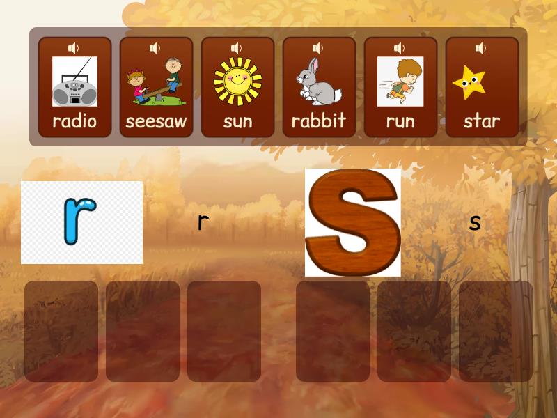 letters r,s - Group sort