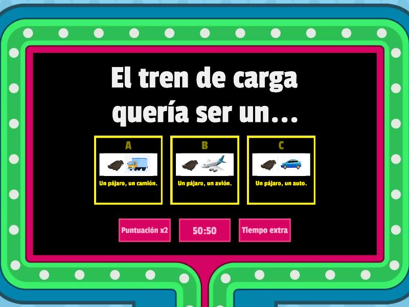 EL TREN QUE QUERIA VOLAR - Gameshow Quiz