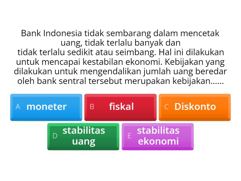 25 Soal Kebijakan Moneter Dan Fiskal - Quiz