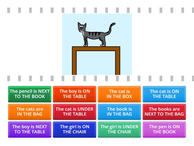 Where is it? prepositions of place - Find the match