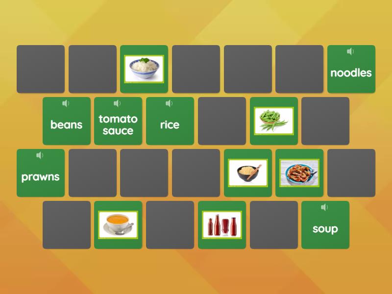 Open Up 4 Unit 3: Cooking - Matching pairs