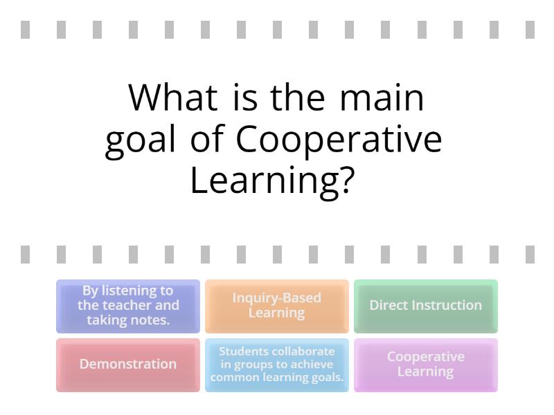 Teaching Methods and Approaches - Find the match