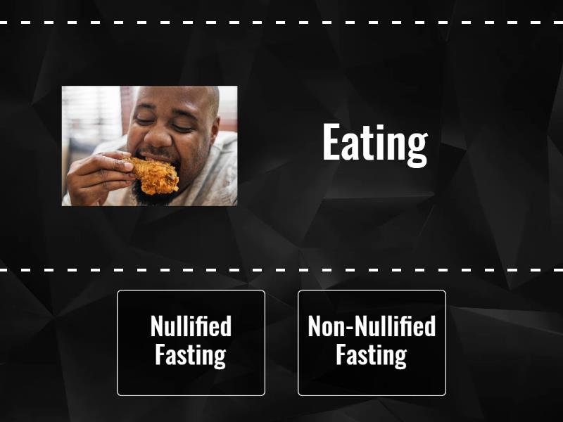 7 THINGS nullifie fasting - True or false