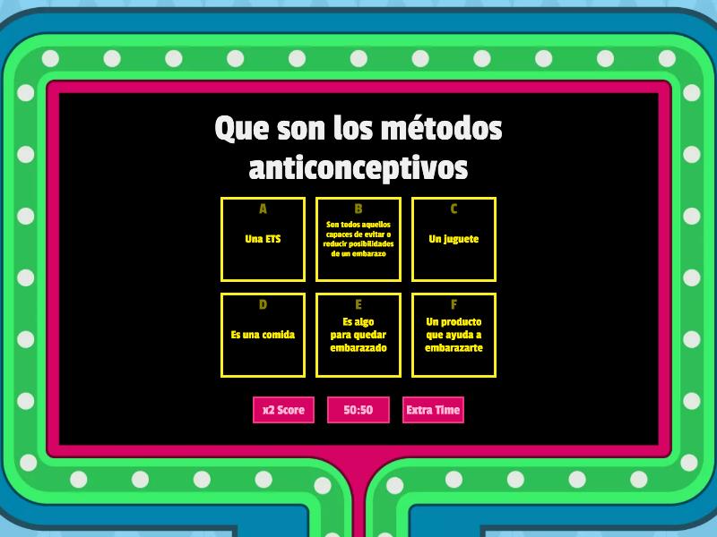 M Todos Anticonceptivos Gameshow Quiz