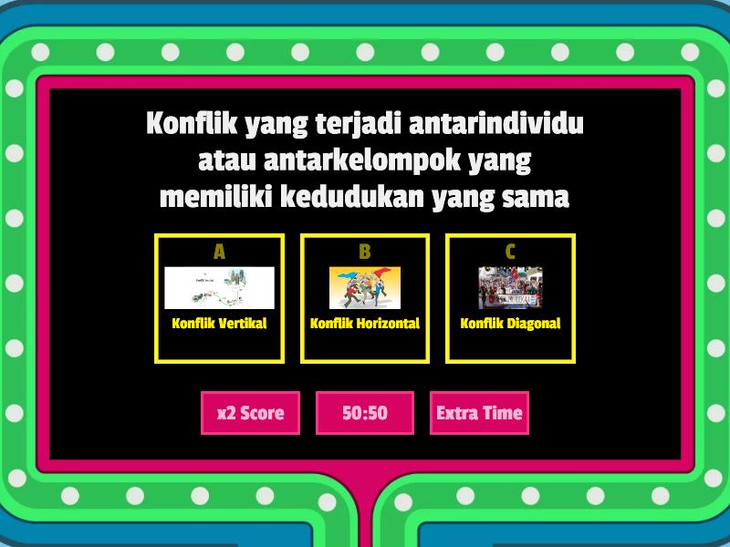 Bentuk-bentuk Konflik - Gameshow Quiz