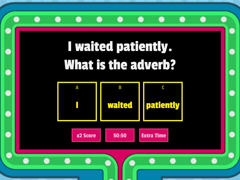 Adverbs Of Manner Activity - Gameshow Quiz