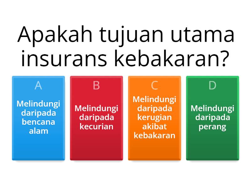 KUIZ KELAS DAN JENIS INSURANS - Quiz